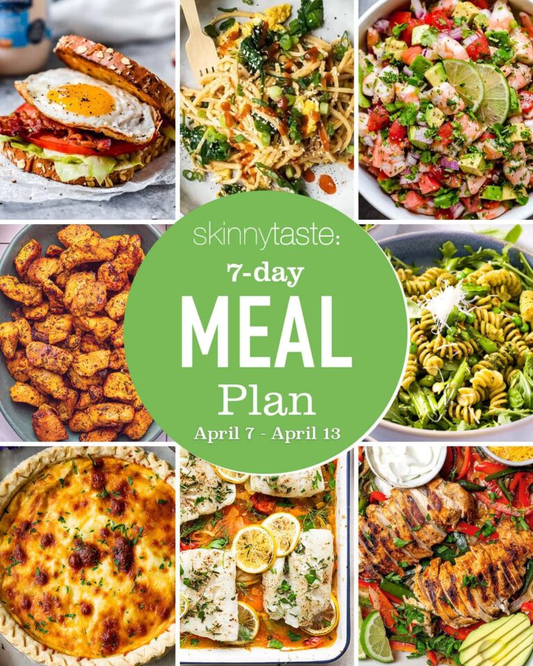 Free 7 Day Healthy Meal Plan (April 14-20)